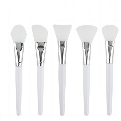 Wholesale Cosmetic Beauty Crystal Handle Silicone Face Mask Brush Mud Clay Facial Mask Brush Set Fan Mini Mask Applicator Brush